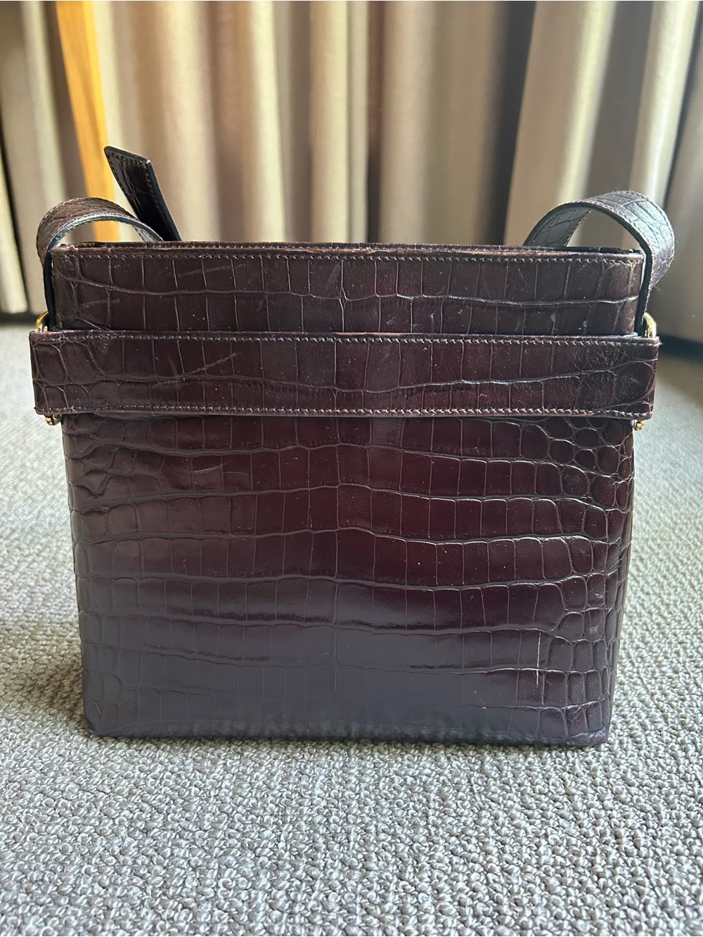Salvatore Ferragamo Vintage Croc Bag